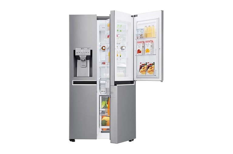 LG Altijd zuinig A++ | Door-in-Door® | Extra koel- en vriesruimte | Total no Frost | Inverter Linear Compressor incl. 10 jaar garantie., GSJ961PZBZ